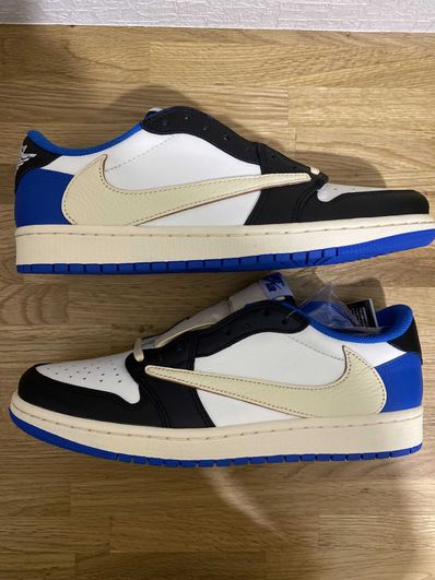 Travis Scott × fragment design × Nike Air Jordan 1 Low OG SP "Military Blue"