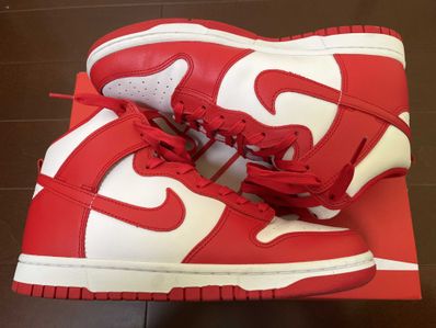 Nike Dunk High "Championship White and Red"