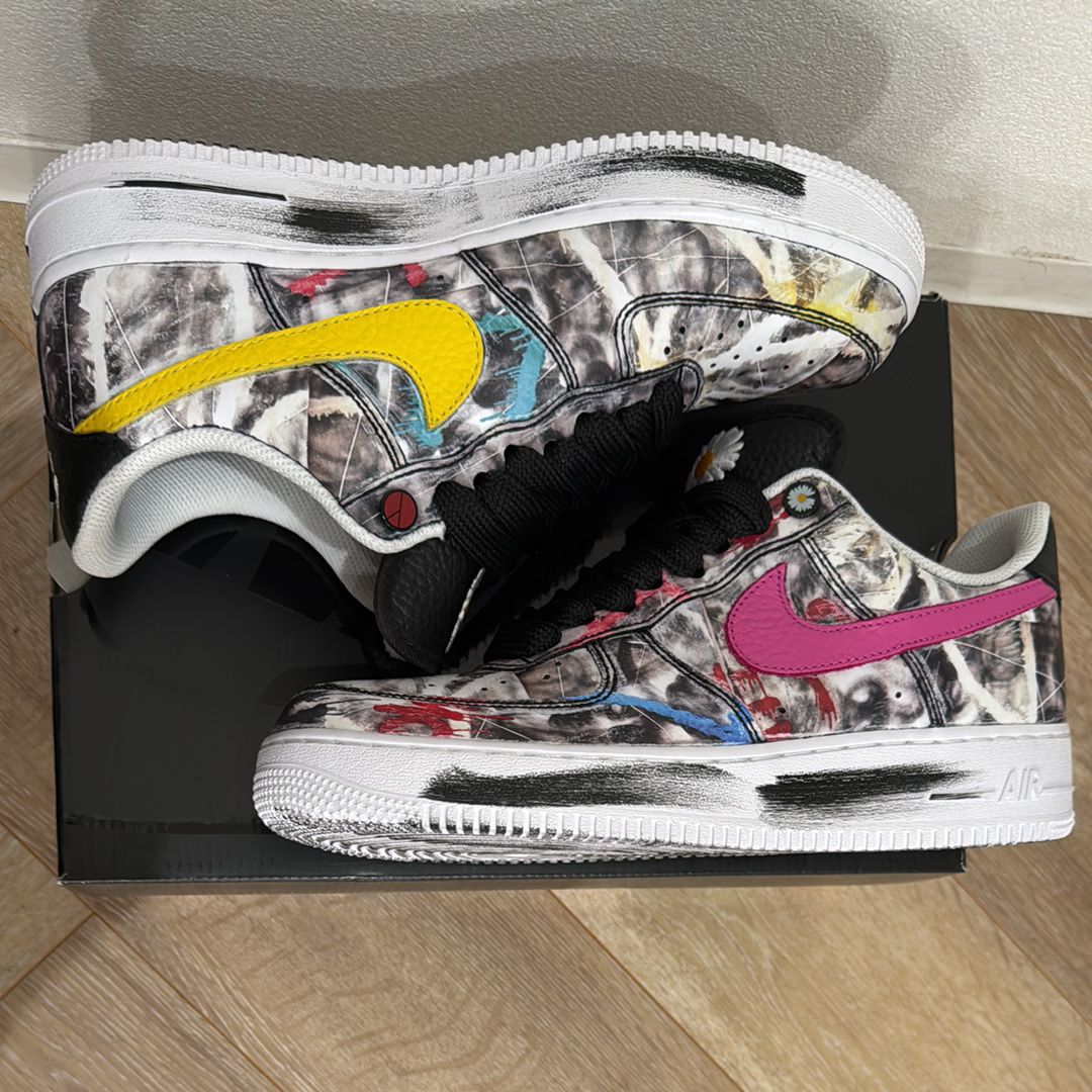 PEACEMINUSONE × Nike Air Force 1 Low '07 Para-Noise 3.0 "Black and Multi-Color" / G-DRAGON