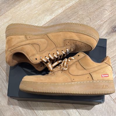 Supreme × Nike Air Force 1 Low "Flax/Wheat"