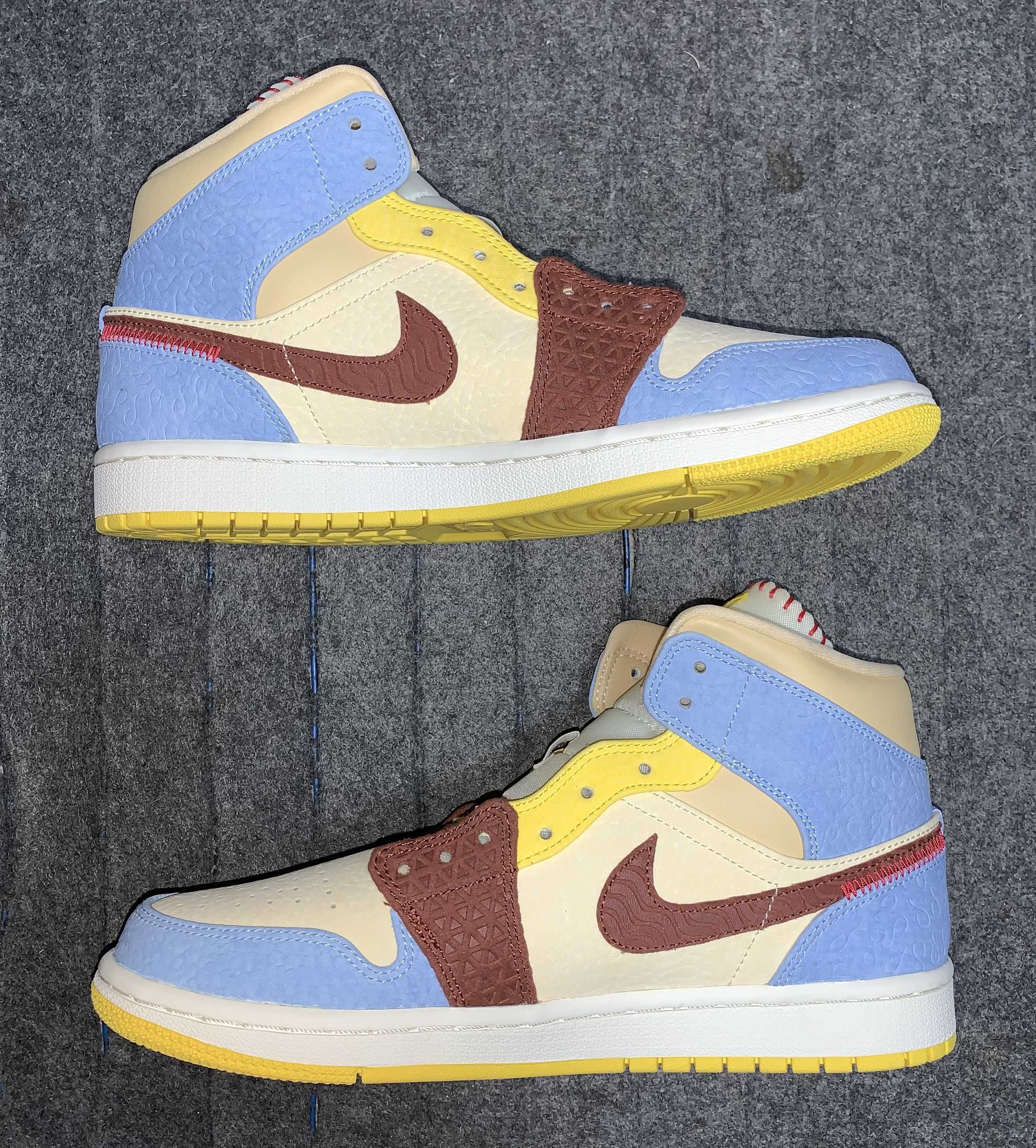 MAISON CHATEAU ROUGE × NIKE AIR JORDAN 1 MID SE "WHITE/LIGHT BLUE"