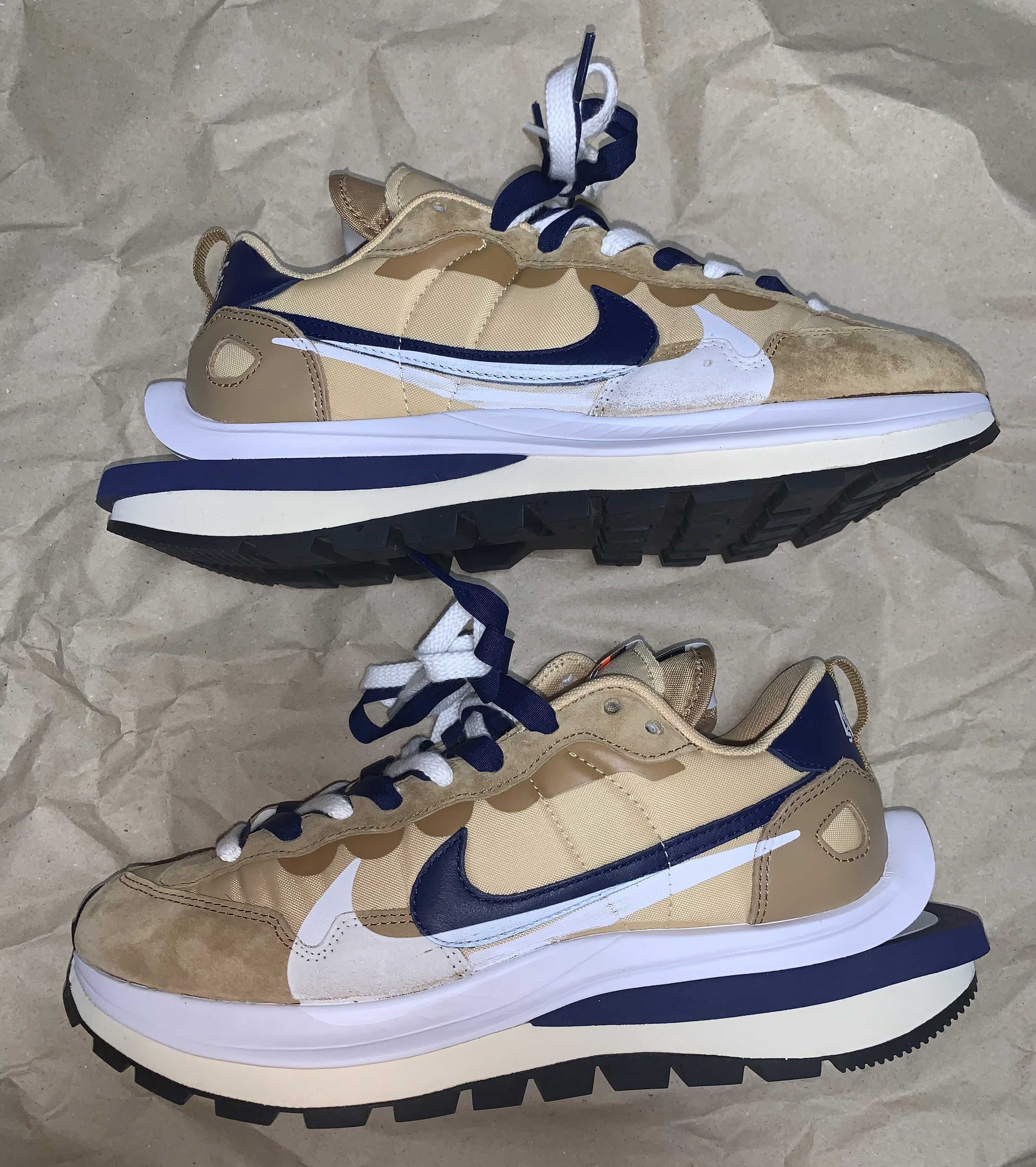 Sacai × Nike Vapor Waffle "Sesame And Blue Void"