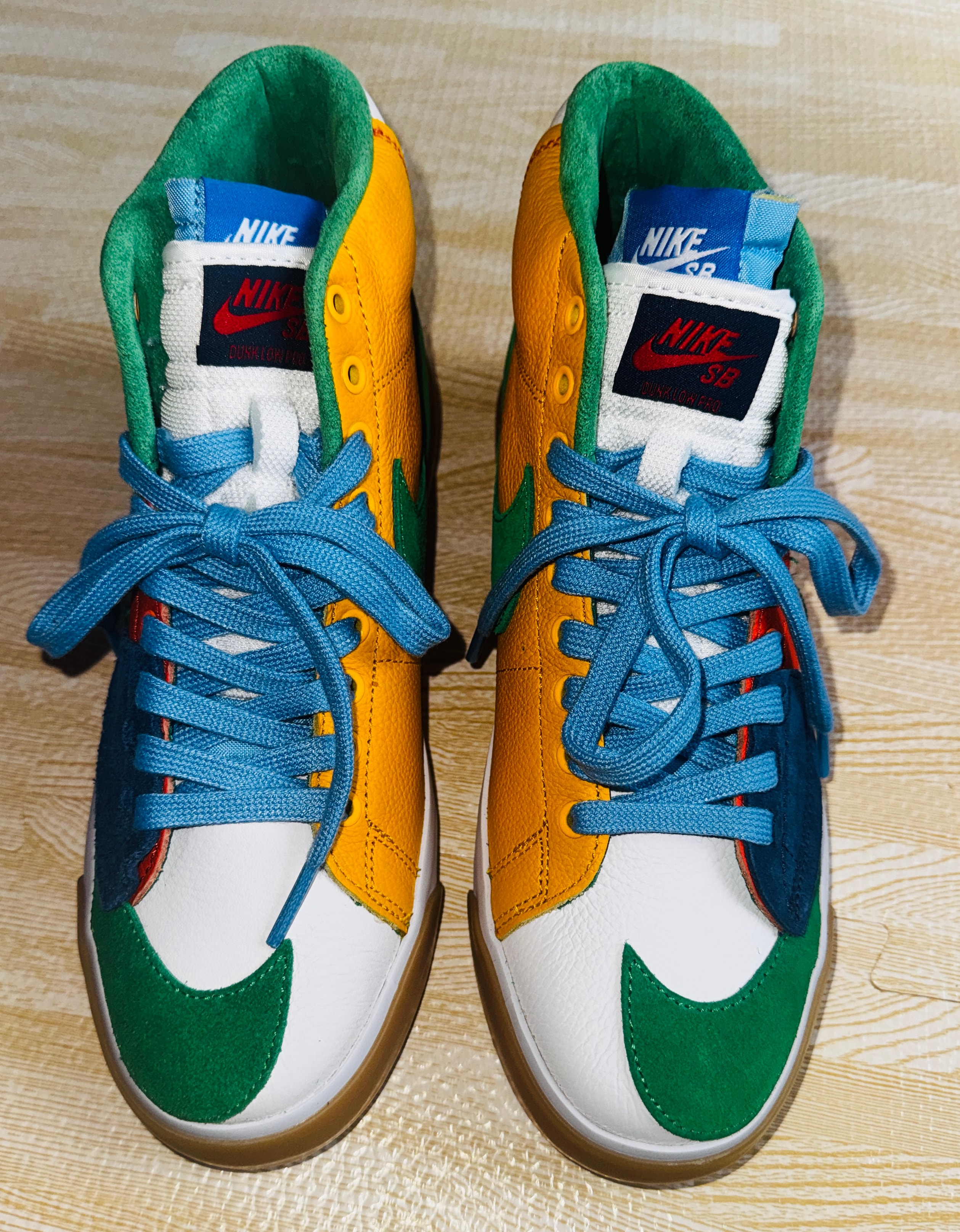 Nike SB Blazer Mid Edge "Orange/Yellow/Green/Blue"