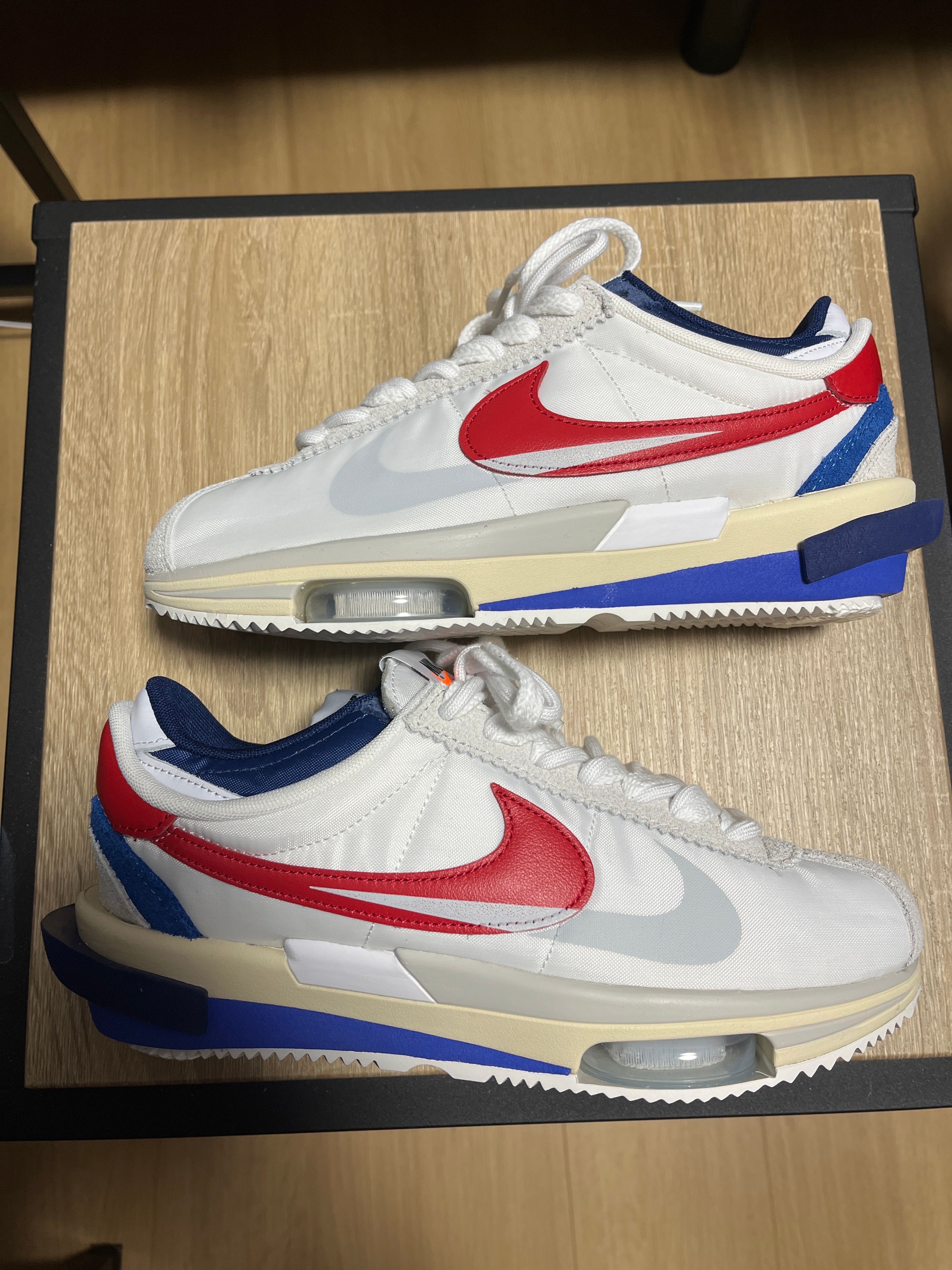 sacai × Nike Zoom Cortez "White and University Red"