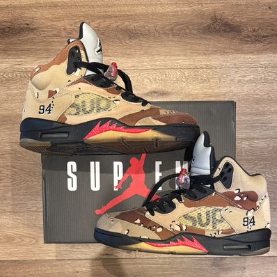 Supreme × Nike Air Jordan 5 Retro "Desert Camo"