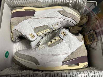A Ma Maniere × Nike Women's Air Jordan 3 Retro SP "White/Medium Grey Violet Ore"