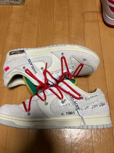 Off-White × Nike Dunk Low "Sail/Neutral Grey/Gridiron"