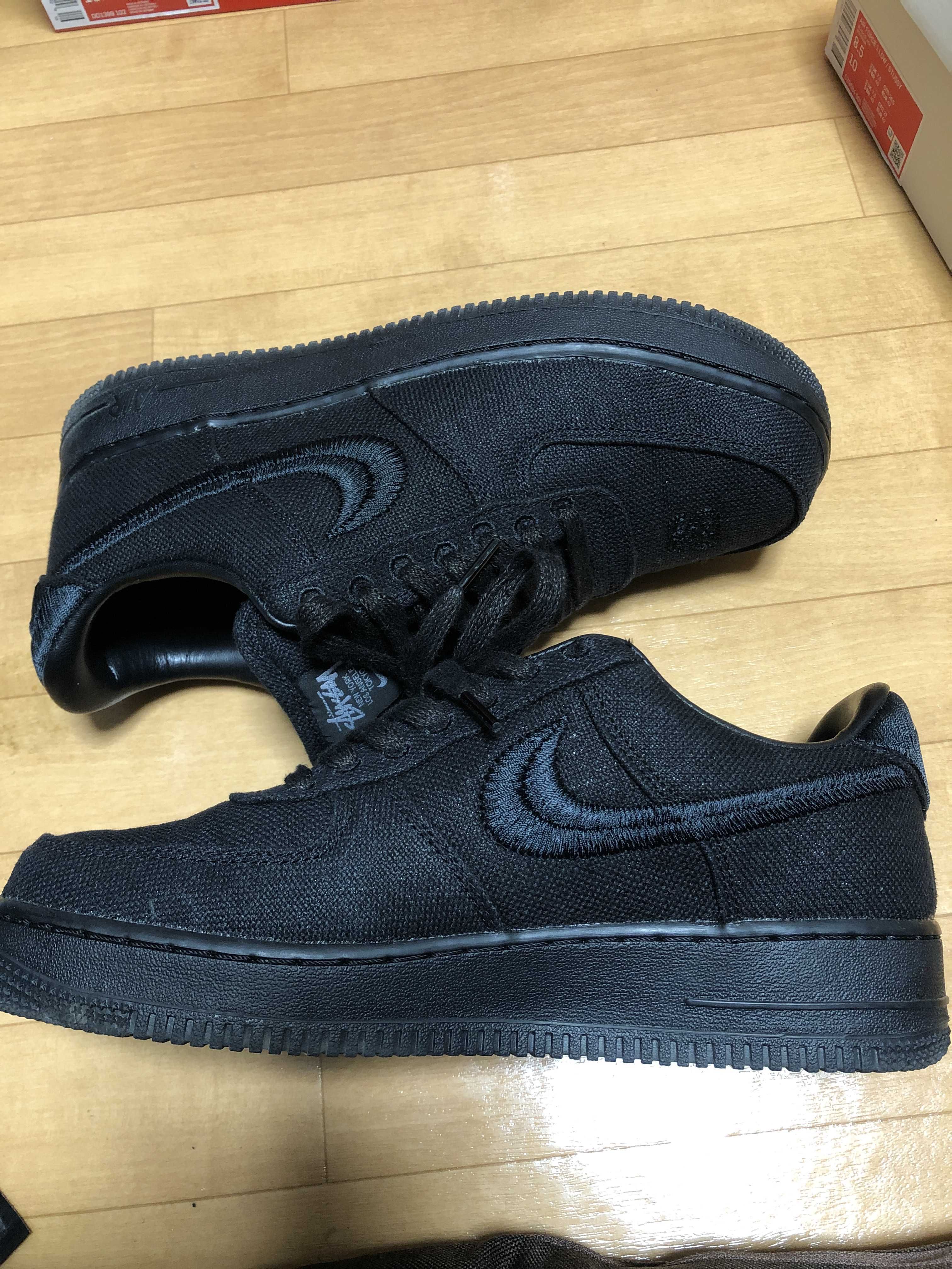 Stussy × Nike Air Force 1 Low "Triple Black"