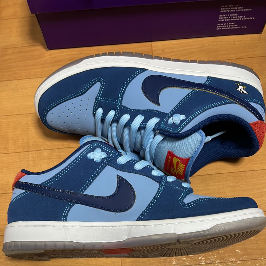 Why So Sad? × Nike SB Dunk Low "Coastal Blue/Speed Yellow-University Red"