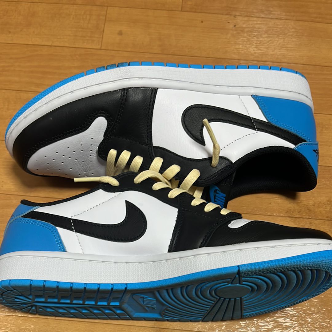 Nike Women's Air Jordan 1 Low OG "Black and Dark Powder Blue/UNC"