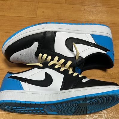 Nike Women's Air Jordan 1 Low OG "Black and Dark Powder Blue/UNC"