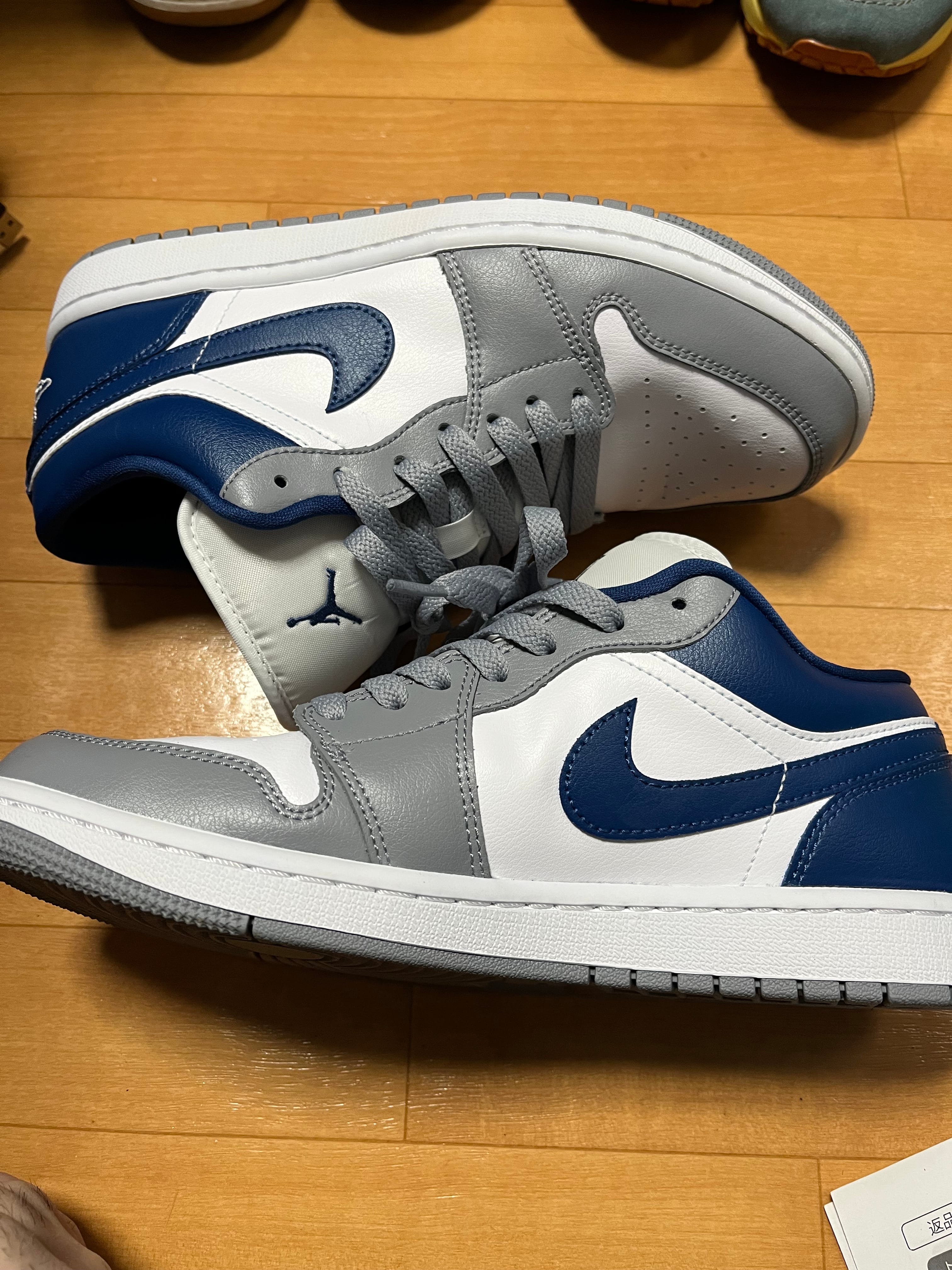 Nike Women's Air Jordan 1 Low "Grey and Blue"