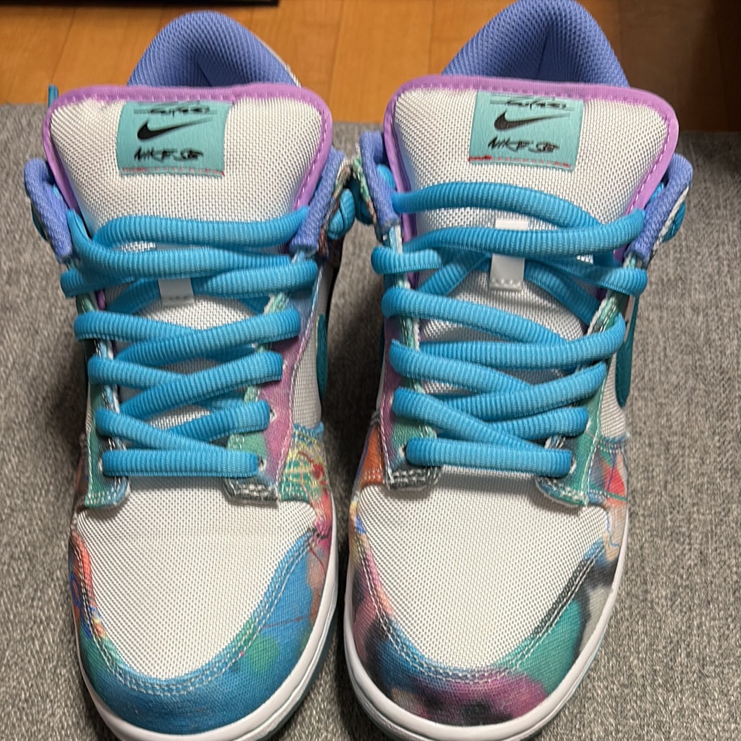 Futura × Nike SB Dunk Low "White and Geode Teal"