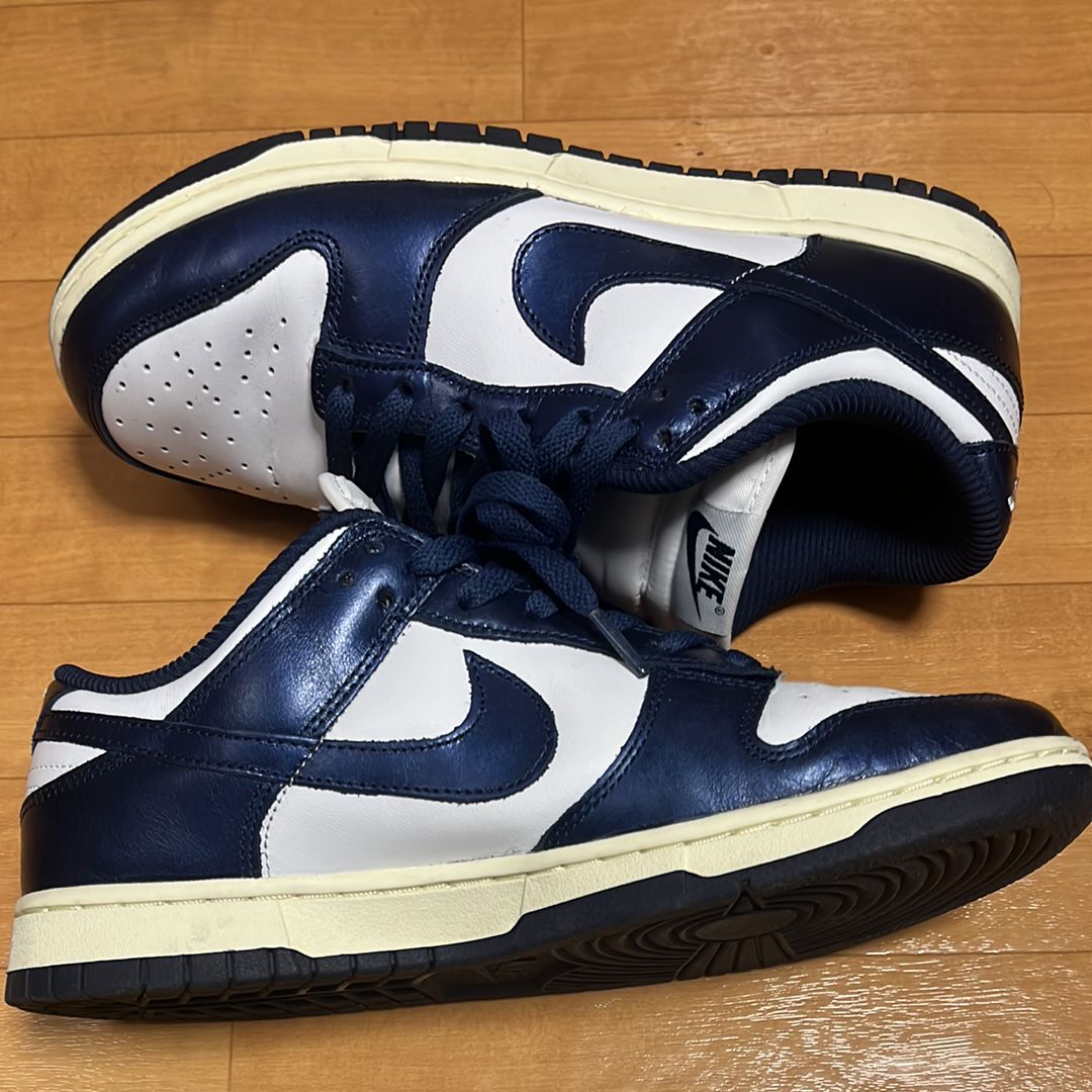 Nike Women's Dunk Low PRM "Midnight Navy and White"