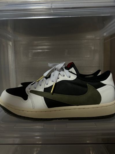 Travis Scott × Nike Women's Air Jordan 1 Low OG "Medium Olive"