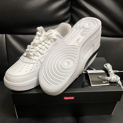 Supreme × Nike Air Force 1 Low "White/Black"