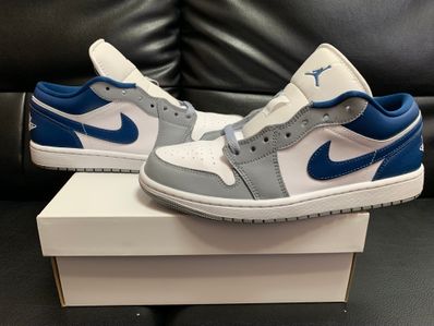 Nike Women's Air Jordan 1 Low "Grey and Blue"