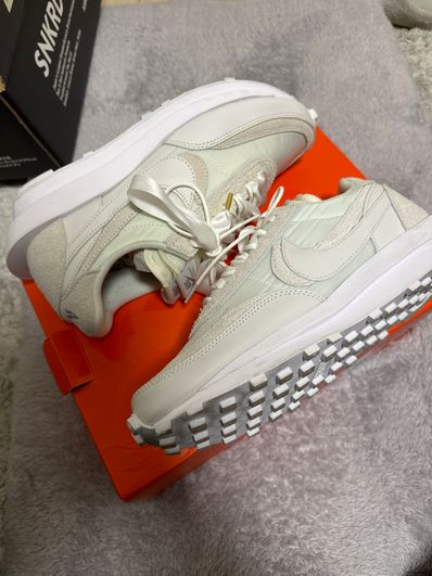 sacai × Nike LDV Waffle "Triple White"