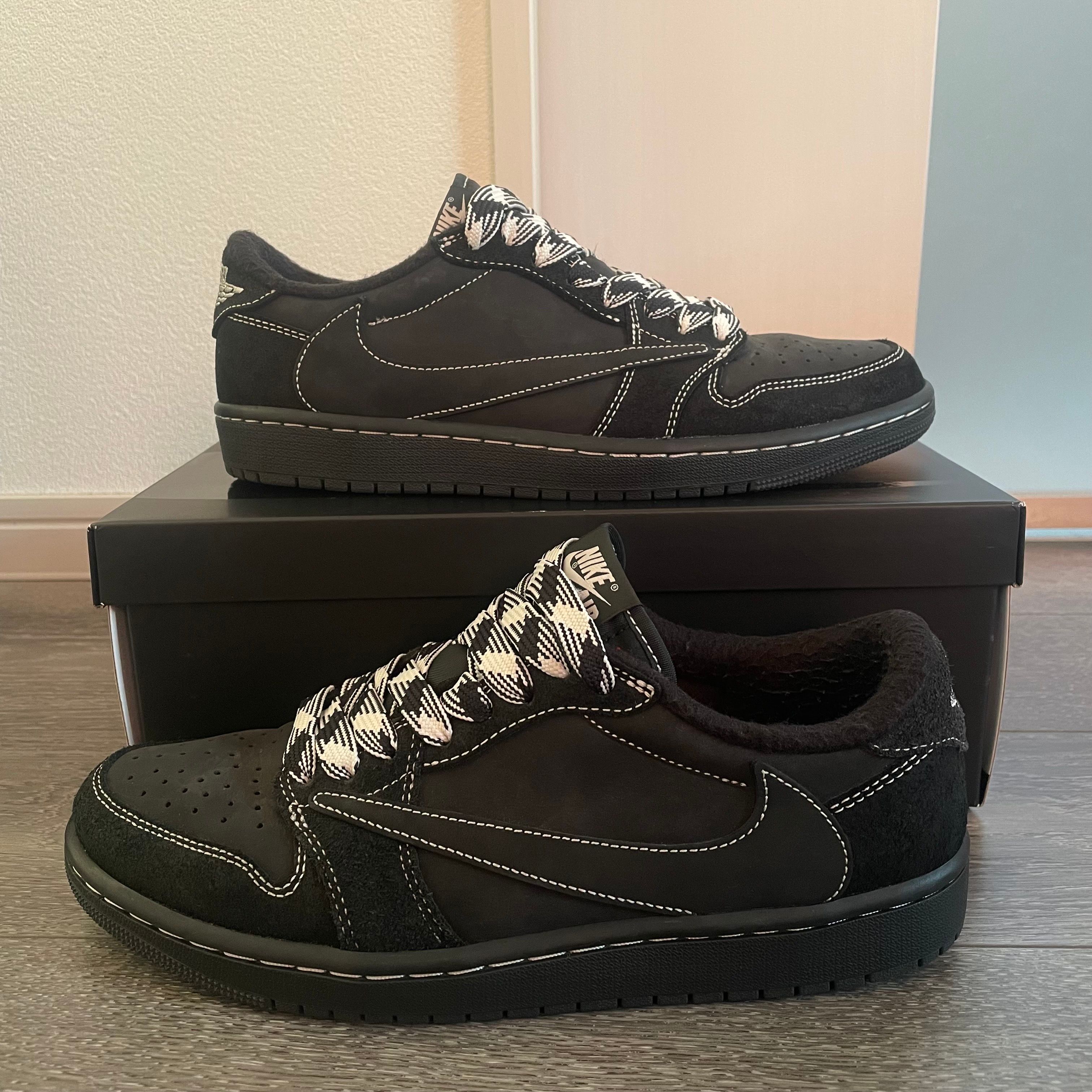 Travis Scott × Nike Air Jordan 1 Low OG SP "Black Phantom"