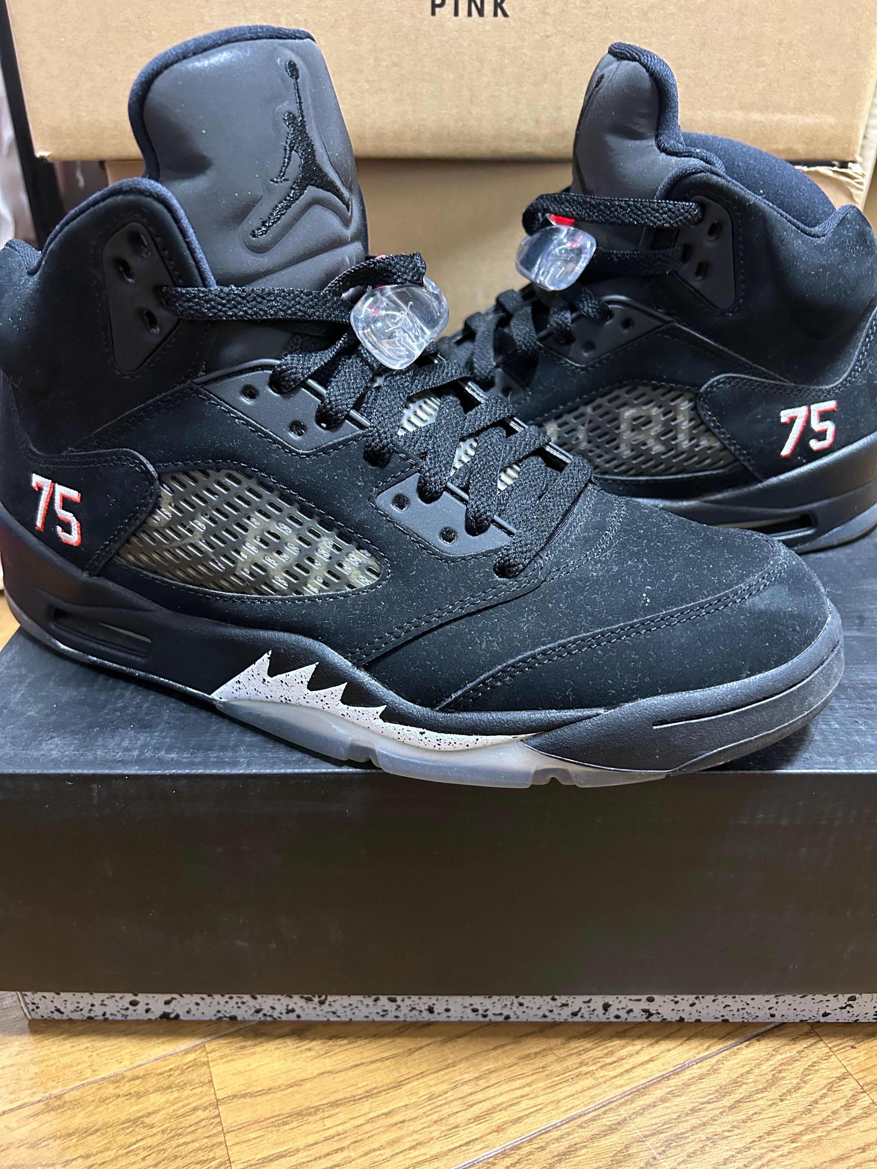 NIKE AIR JORDAN 5 PARIS SAINT-GERMAIN BLACK/CEMENT GREY