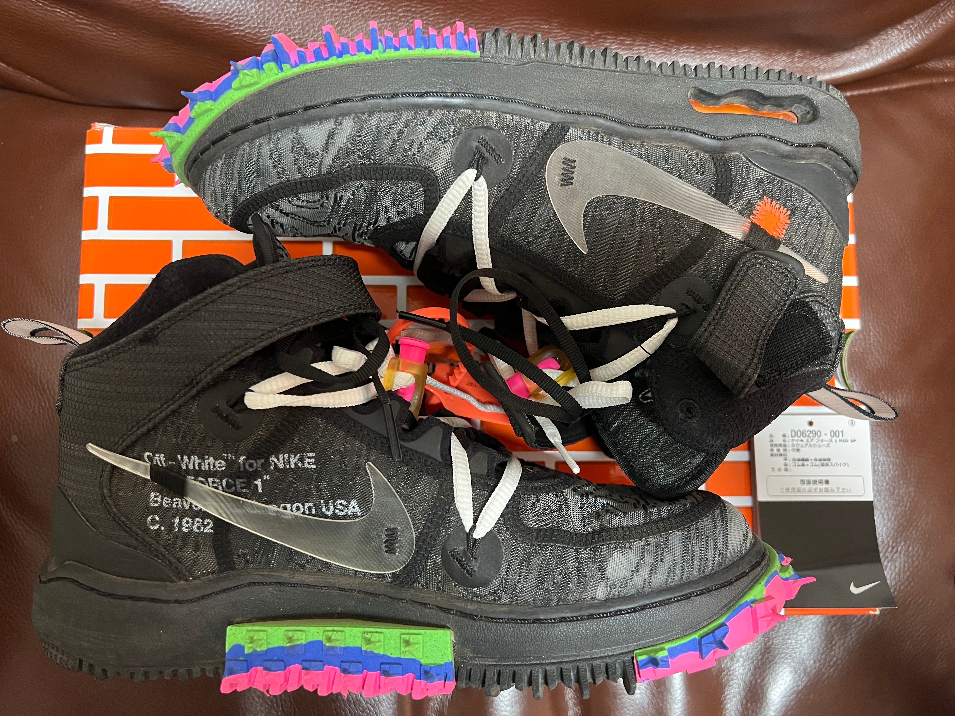 Off-White × Nike Air Force 1 Mid "Black"