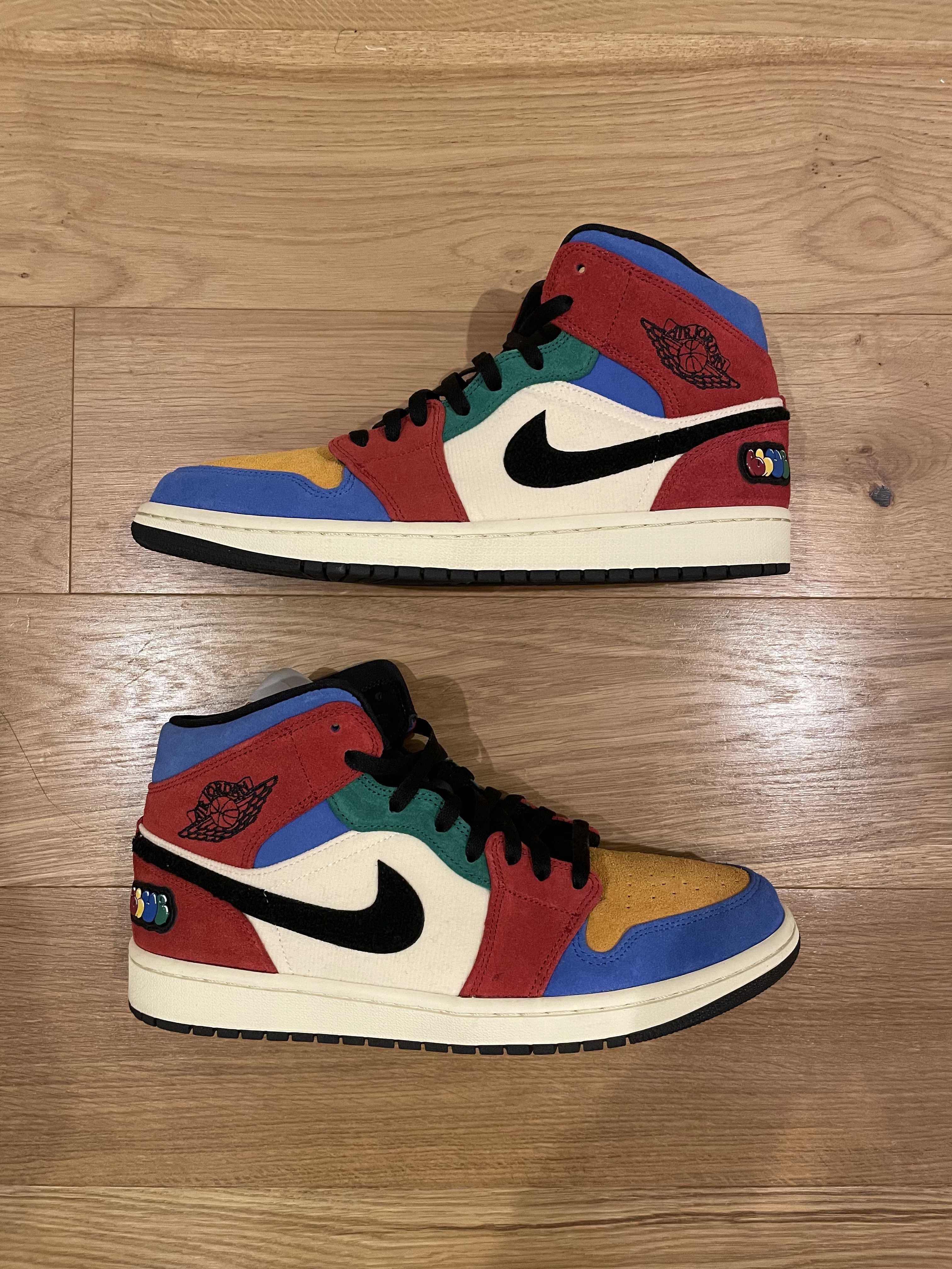BLUE THE GREAT×NIKE AIR JORDAN 1 MID FEARLESS "MULTI"