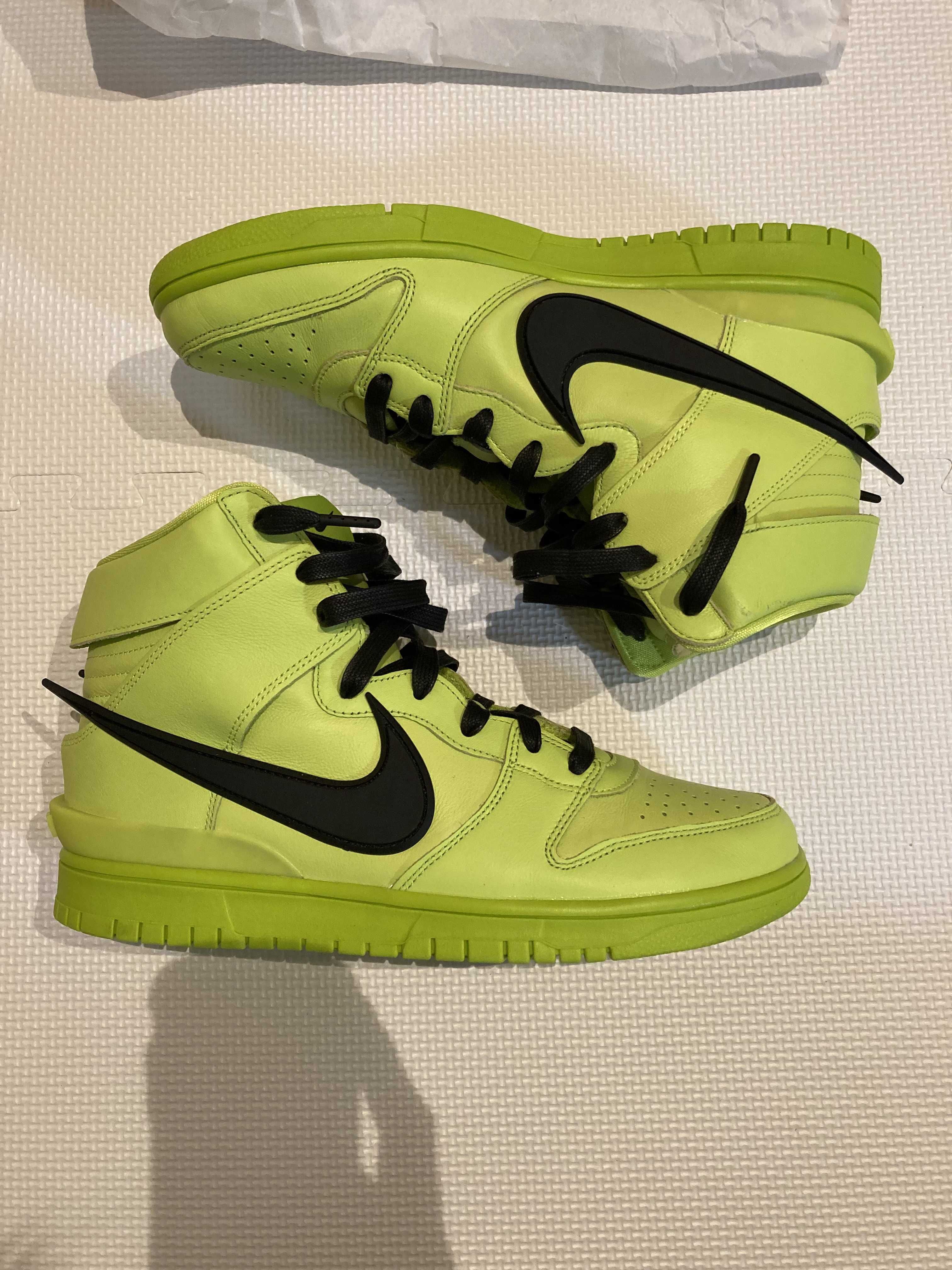 AMBUSH × NIKE DUNK HIGH "FLASH LIME"