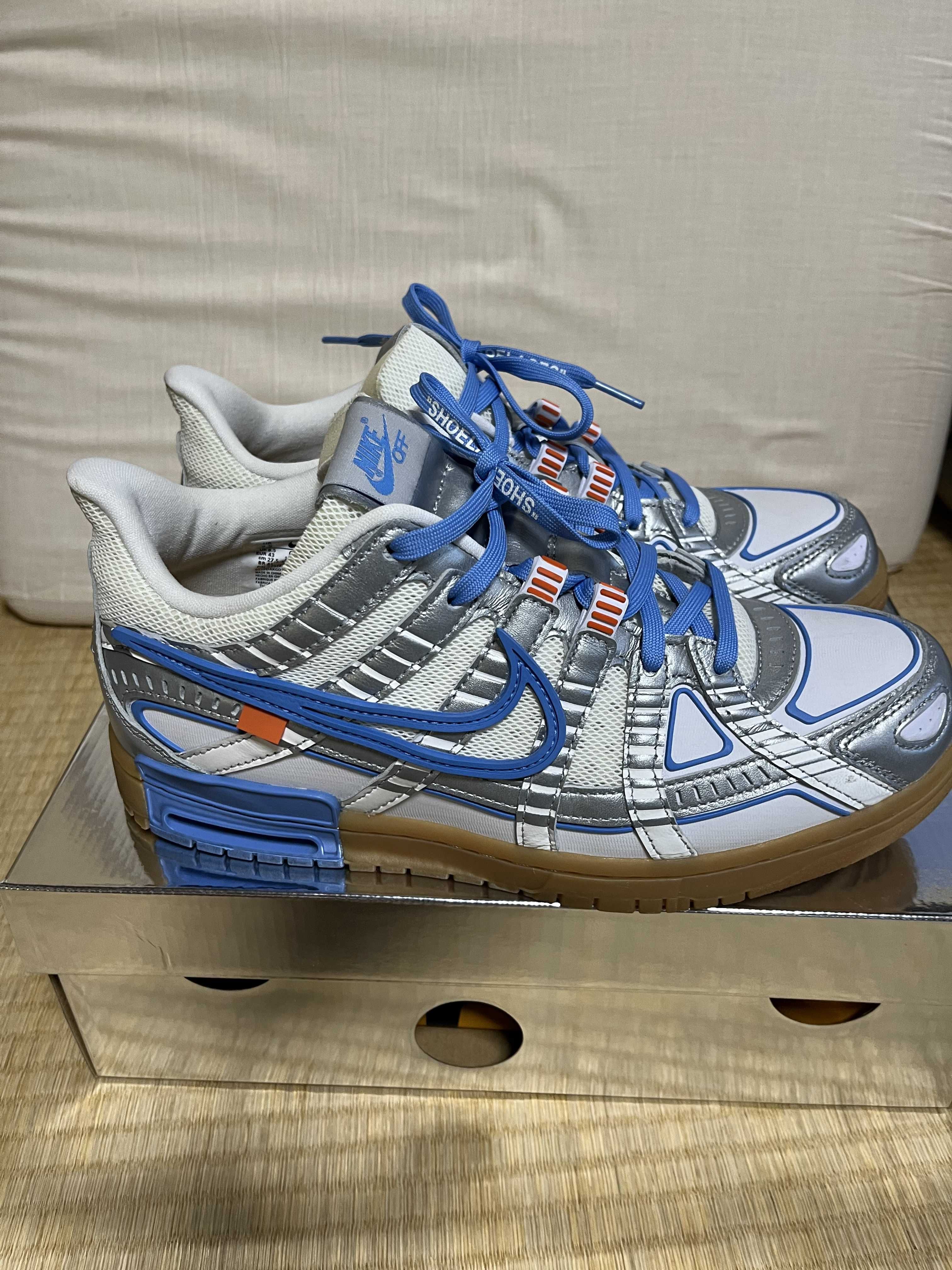 Off-White × Nike Air Rubber Dunk "White/University Blue"