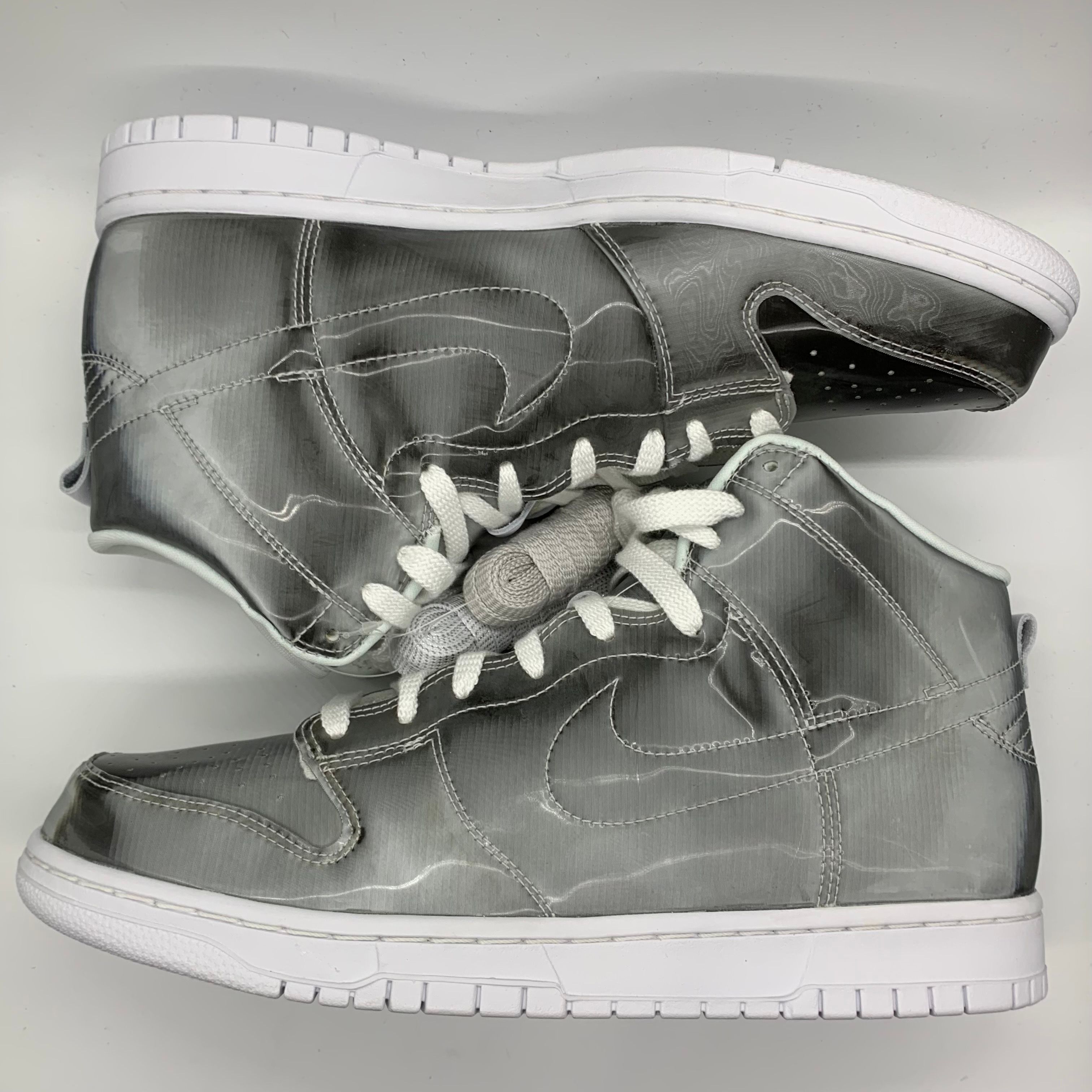 CLOT × Nike Dunk High "Silver/Flux"