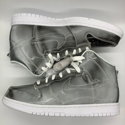 CLOT × Nike Dunk High "Silver/Flux"