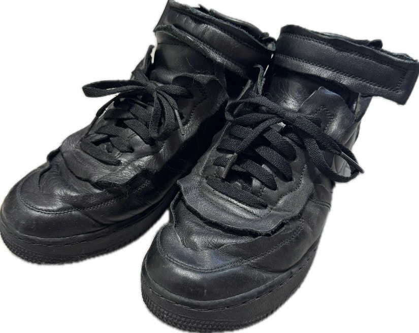 COMME des GARCONS × Nike Air Force 1 Mid "Black"