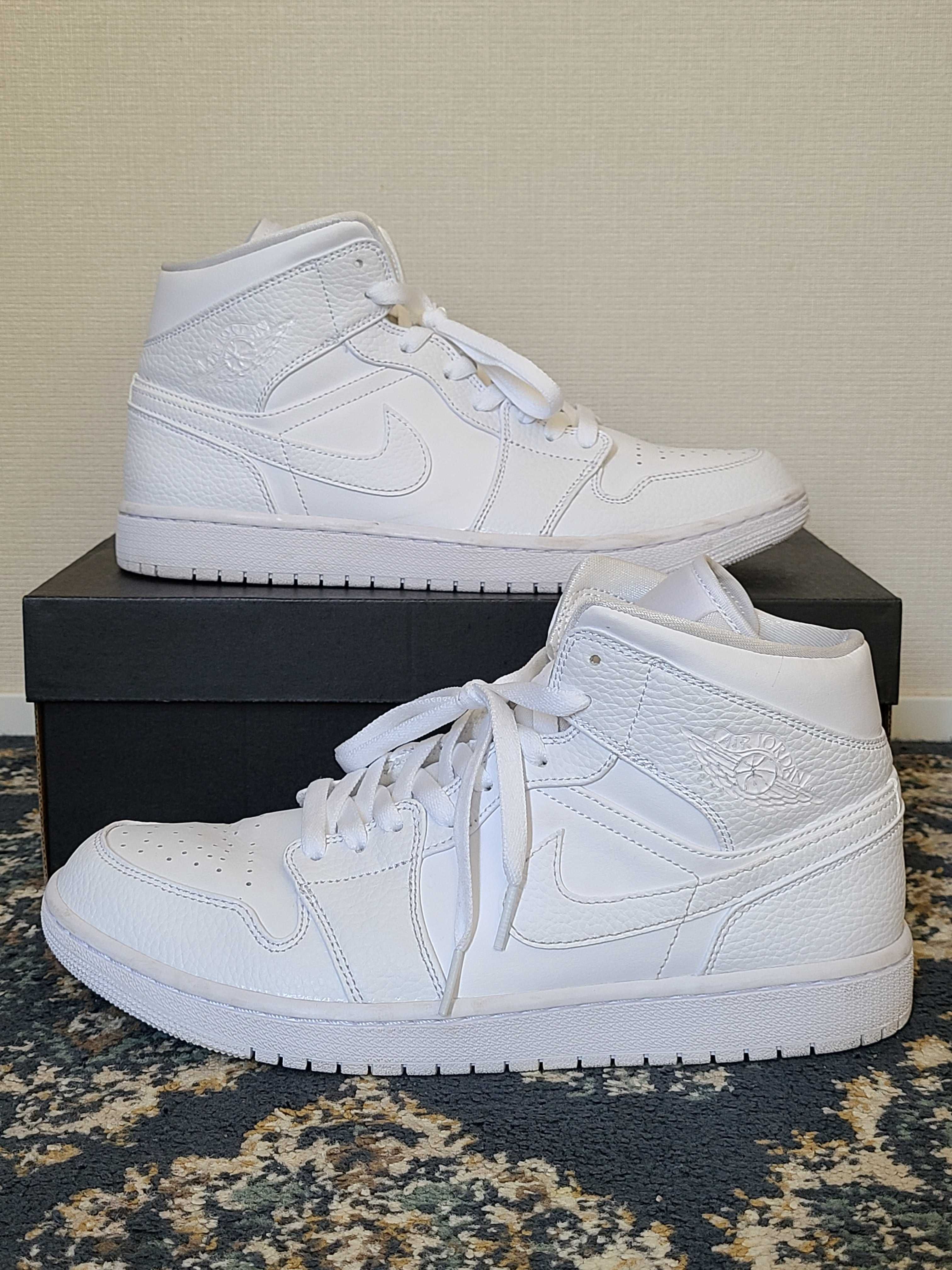 Nike Air Jordan 1 Mid "Triple White"(2020)