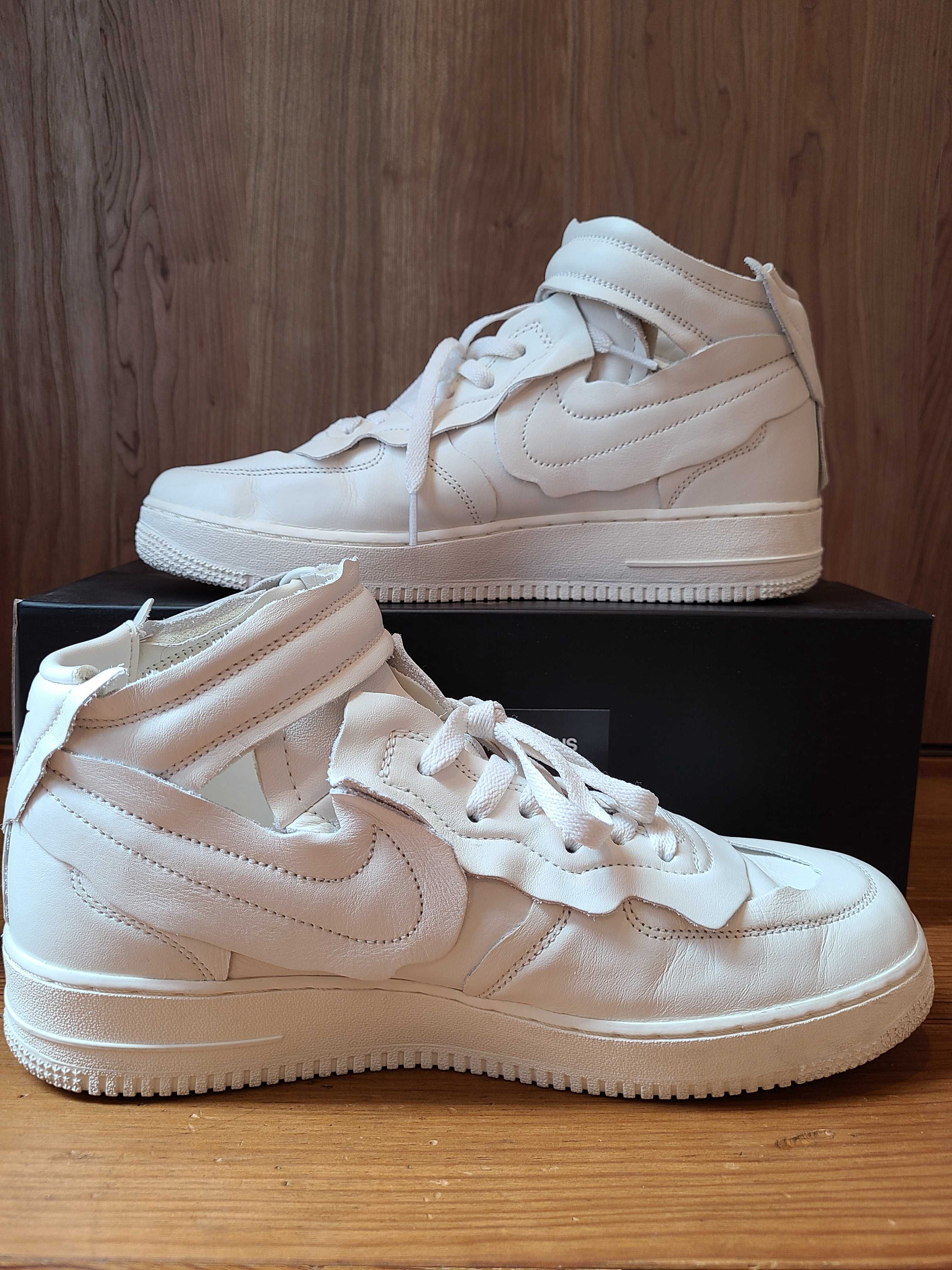 COMME des GARCONS × Nike Air Force 1 Mid "White"