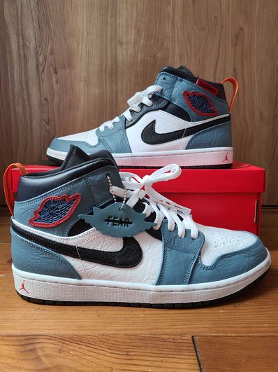 FACETASM × Nike Air Jordan 1 Mid "White/Navy"