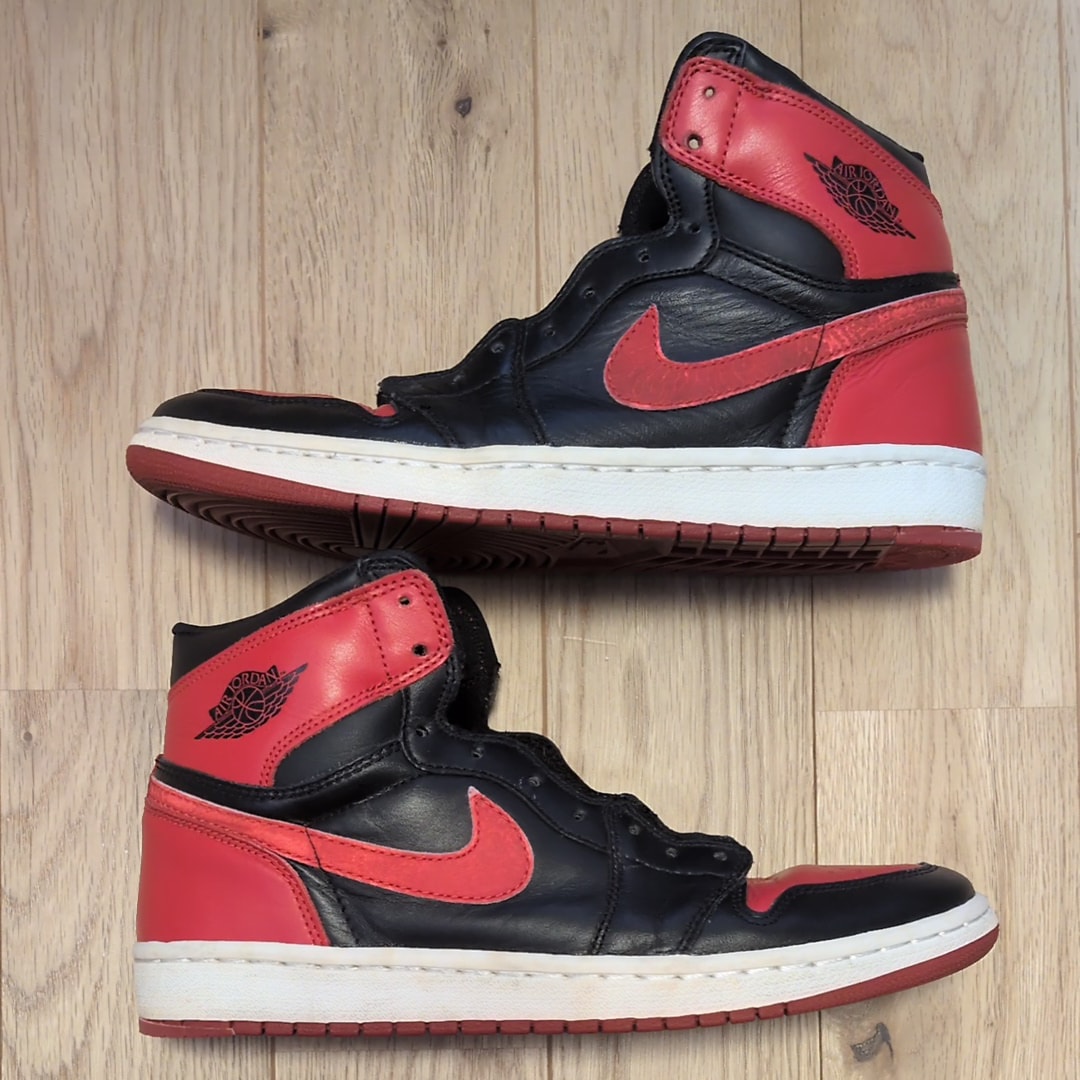 Nike Air Jordan 1 Retro High "Black Varsity Red/Bred"(2001)