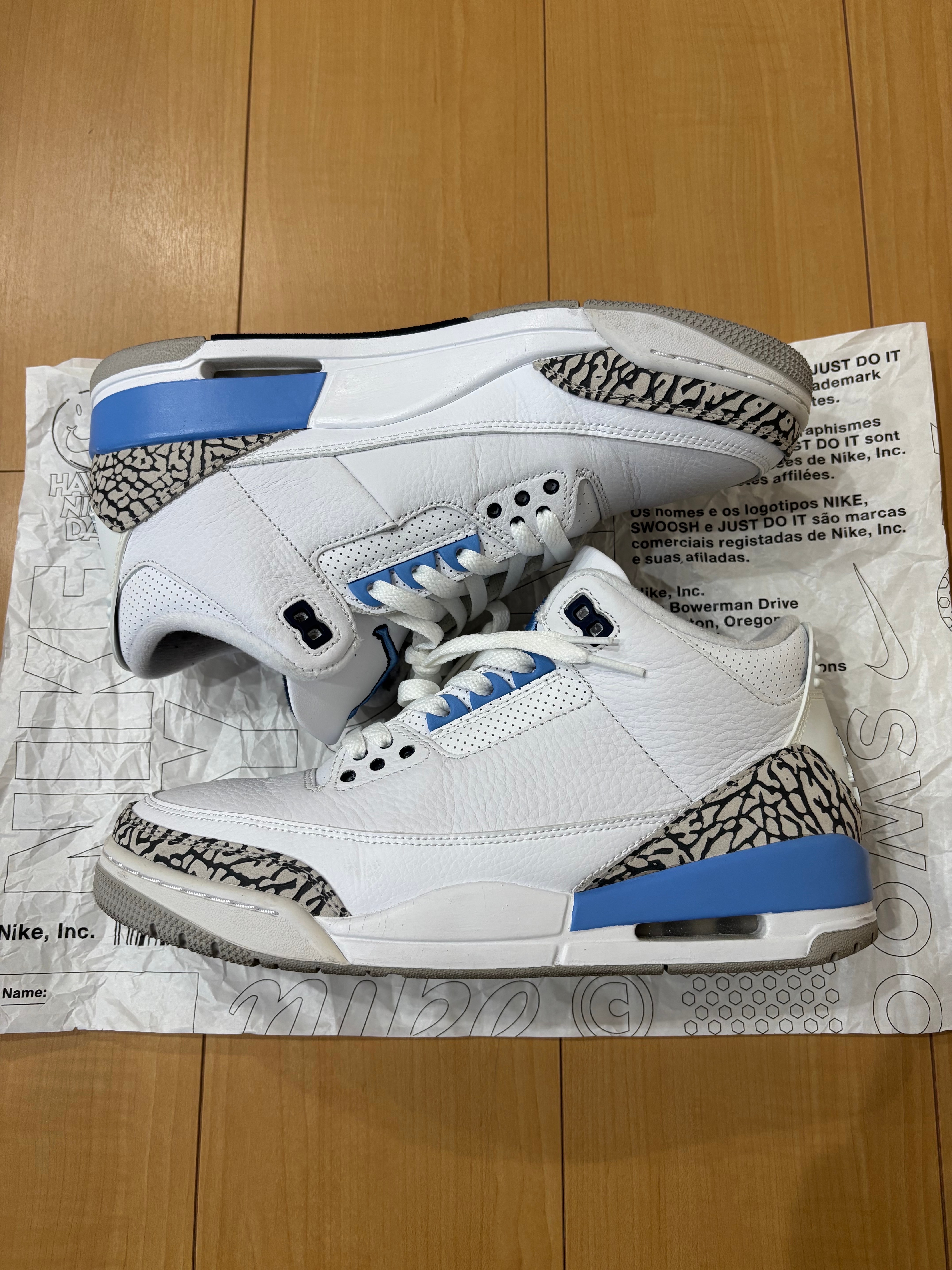 ナイキ エアジョーダン3 レトロ "UNC" (2020)