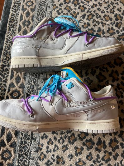 Off-White × Nike Dunk Low "Sail/Neutral Gray"