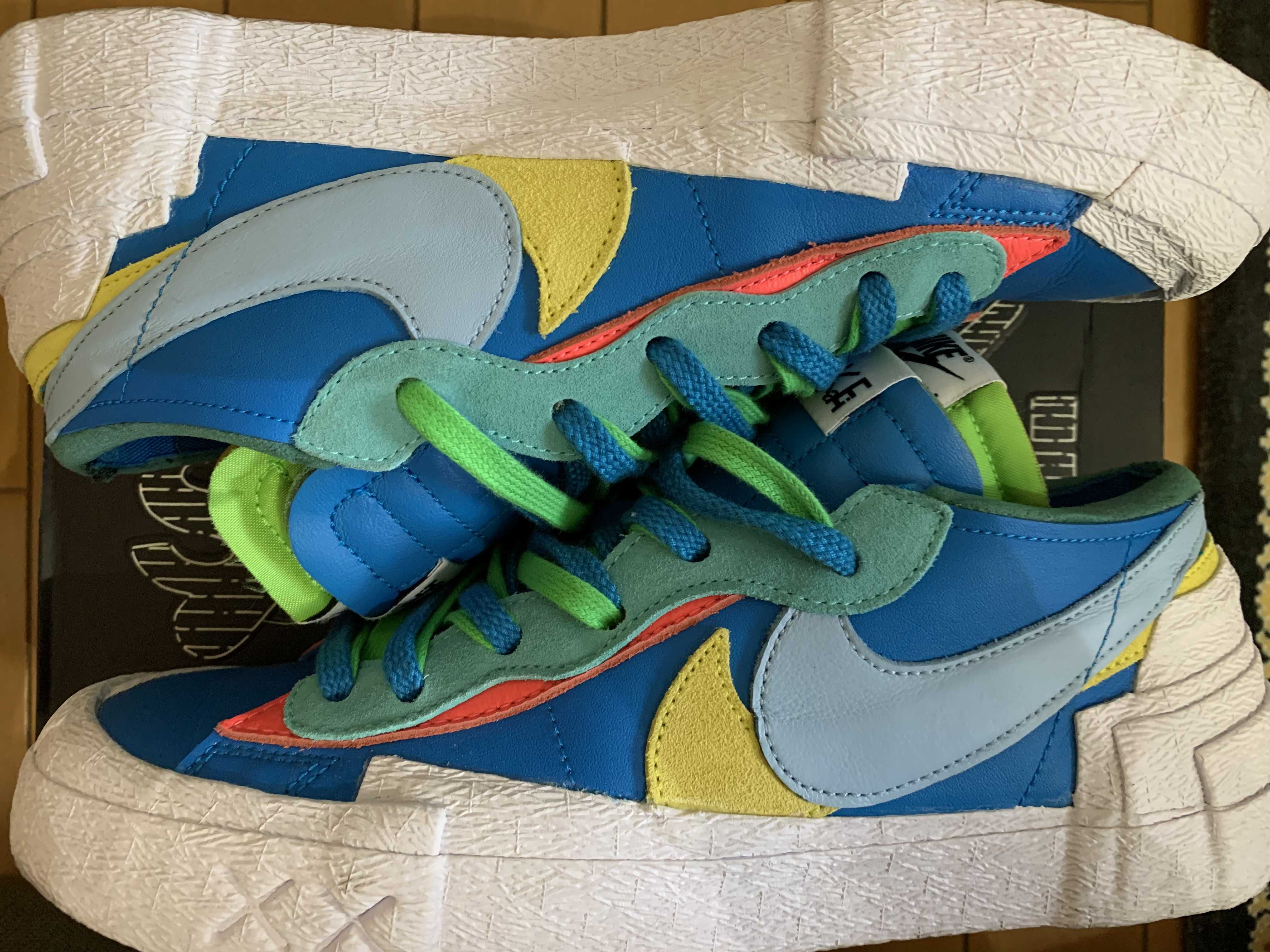 KAWS × sacai × Nike Blazer Low "Neptune Blue"