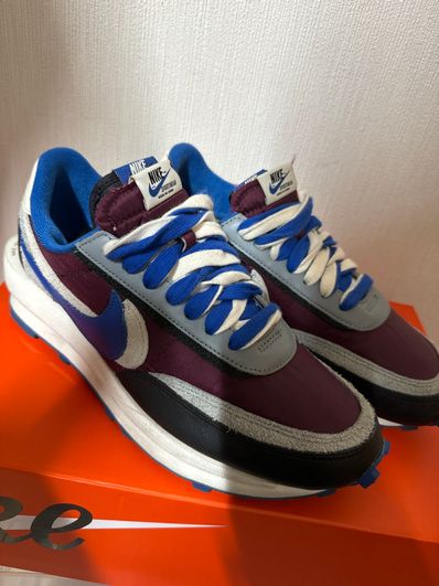 UNDERCOVER × sacai × Nike LD Waffle "Night Maroon/Pale Ivory-Ground Grey-Team Royal"