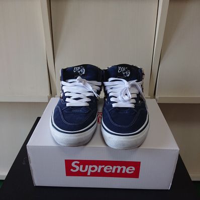 Supreme × Vans Leopard Half Cab "Navy"