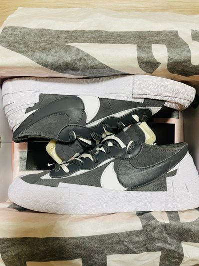 Sacai × Nike Blazer Low "Iron Grey"