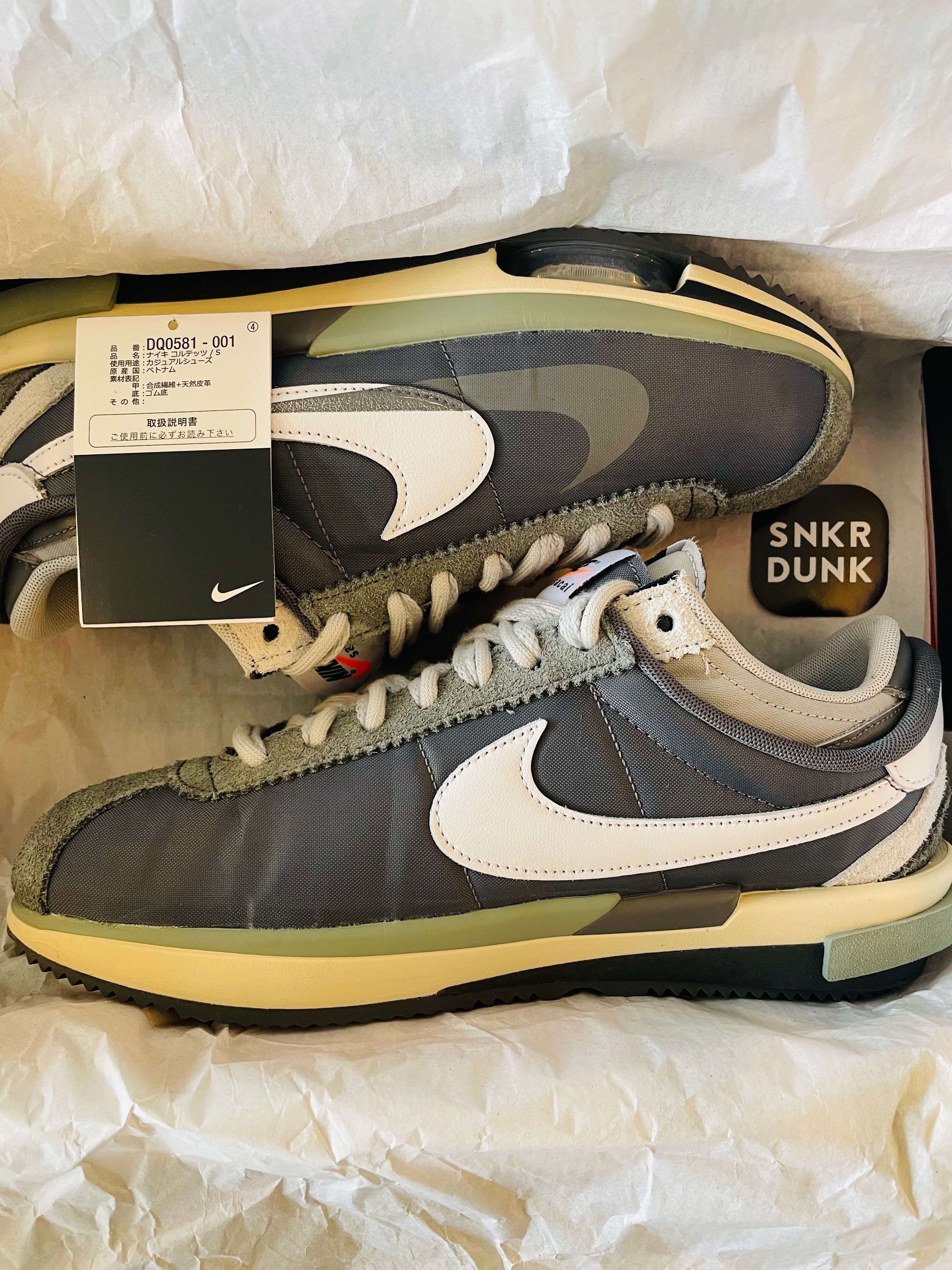 sacai × Nike Zoom Cortez "Iron Grey"