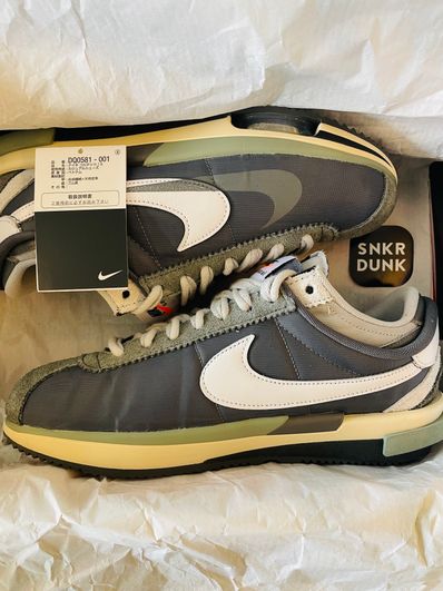 sacai × Nike Zoom Cortez "Iron Grey"
