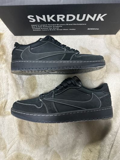 Travis Scott × Nike Air Jordan 1 Low OG SP "Black Phantom"