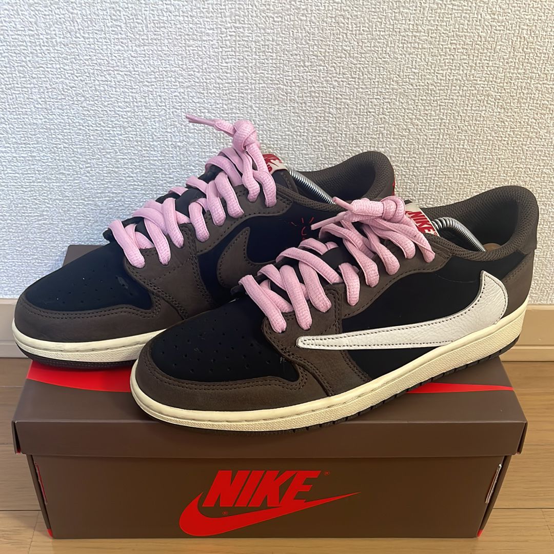 Travis Scott × Nike Air Jordan 1 Low OG SP-T "Black/Dark Mocha"