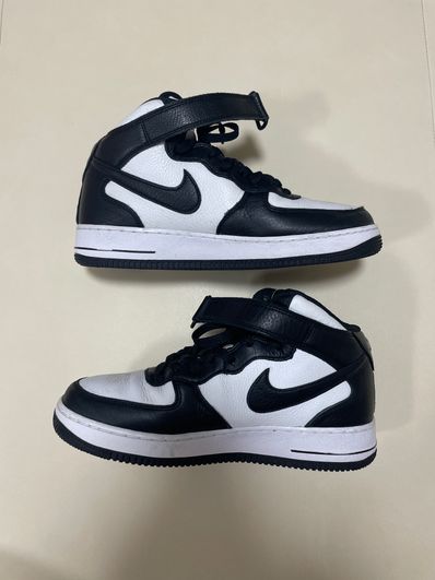 Stussy × Nike Air Force 1 Mid "Black and Light Bone"