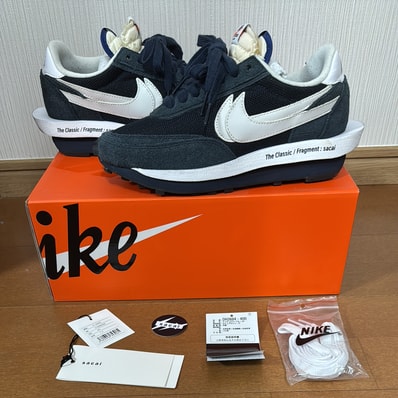 Fragment × sacai × Nike LD Waffle "Blackended Blue"