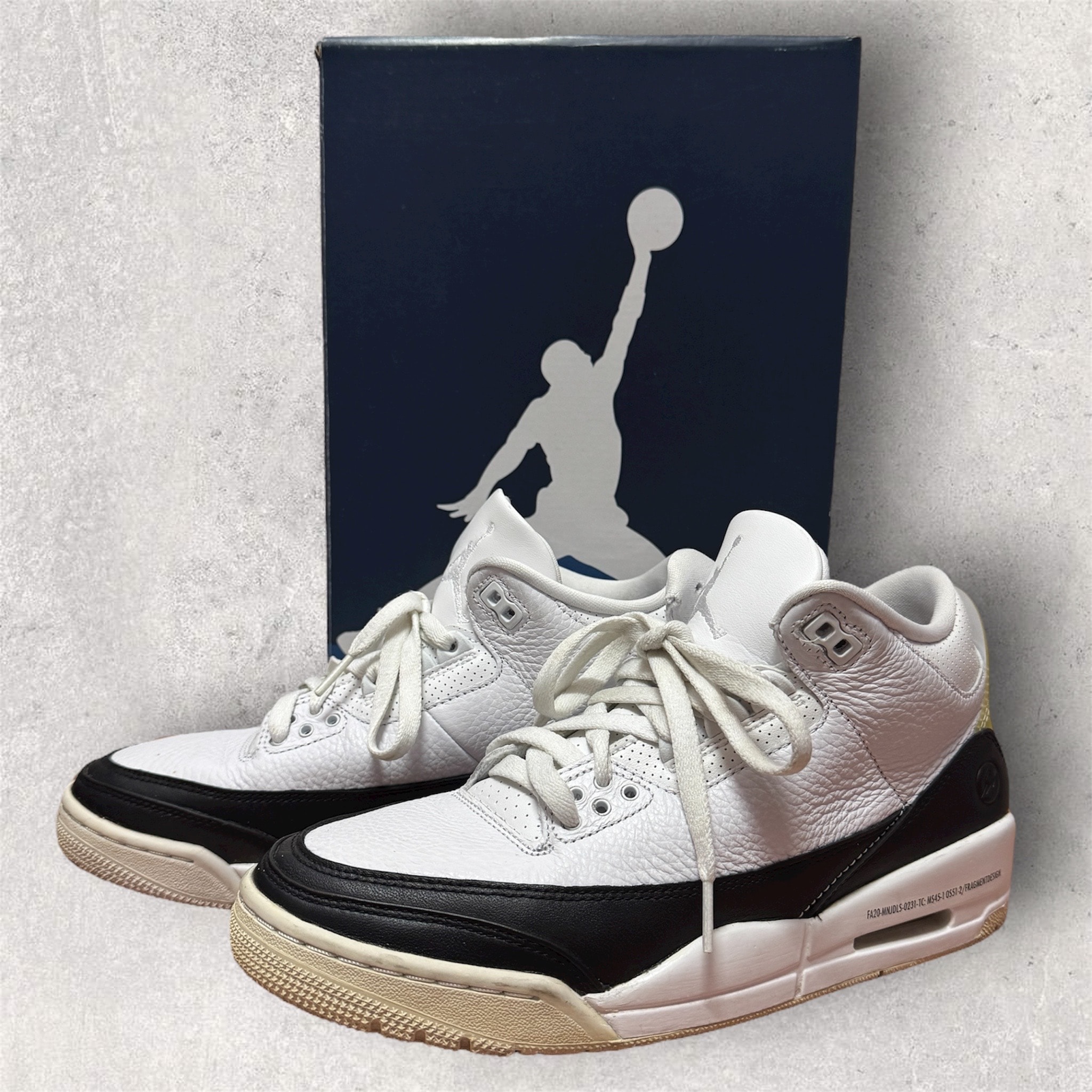 Fragment × Nike Air Jordan 3 "White/Black"