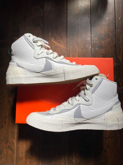 sacai × NIKE BLAZER MID "WHITE/WOLF GREY"