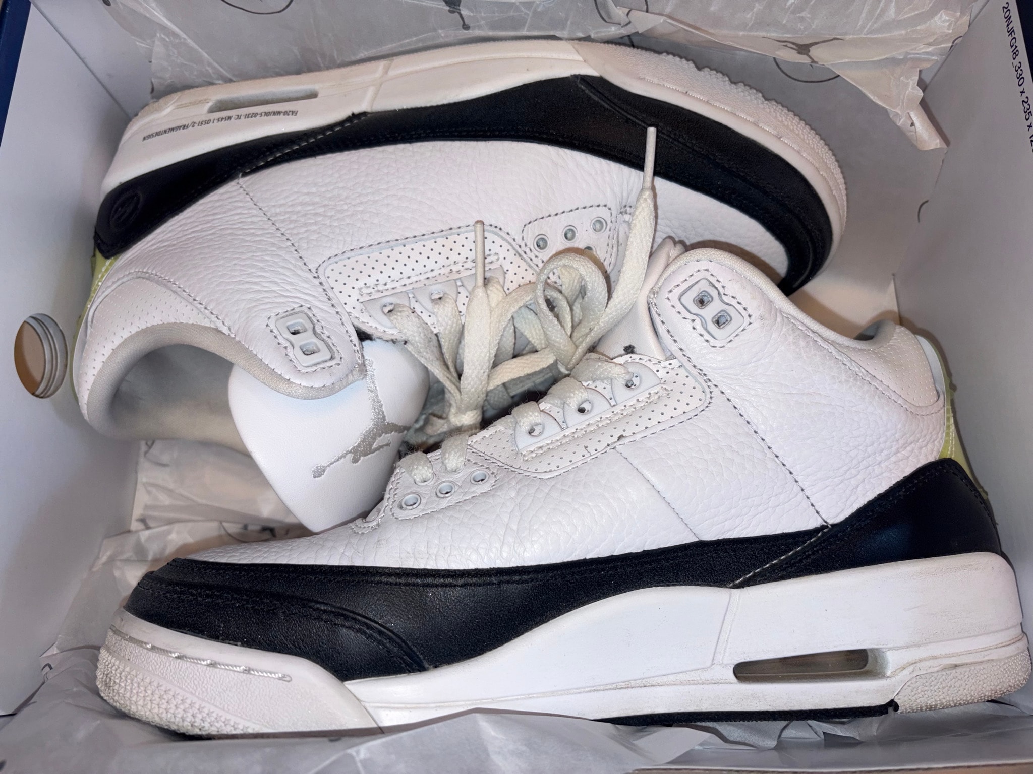 Fragment × Nike Air Jordan 3 "White/Black"